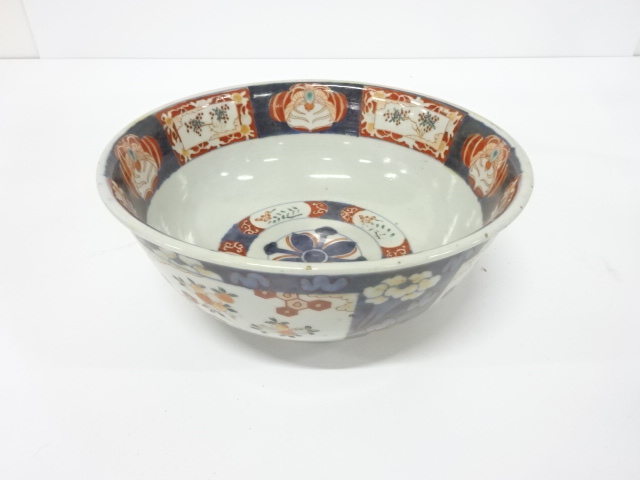 古伊万里　染付色絵　大鉢